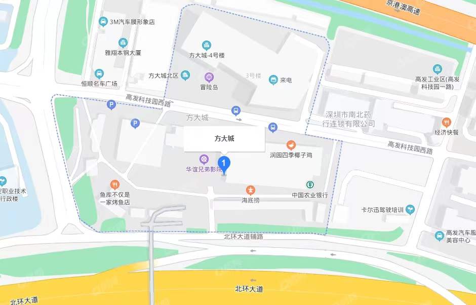 方大城，方大广场一期-均价130元/平